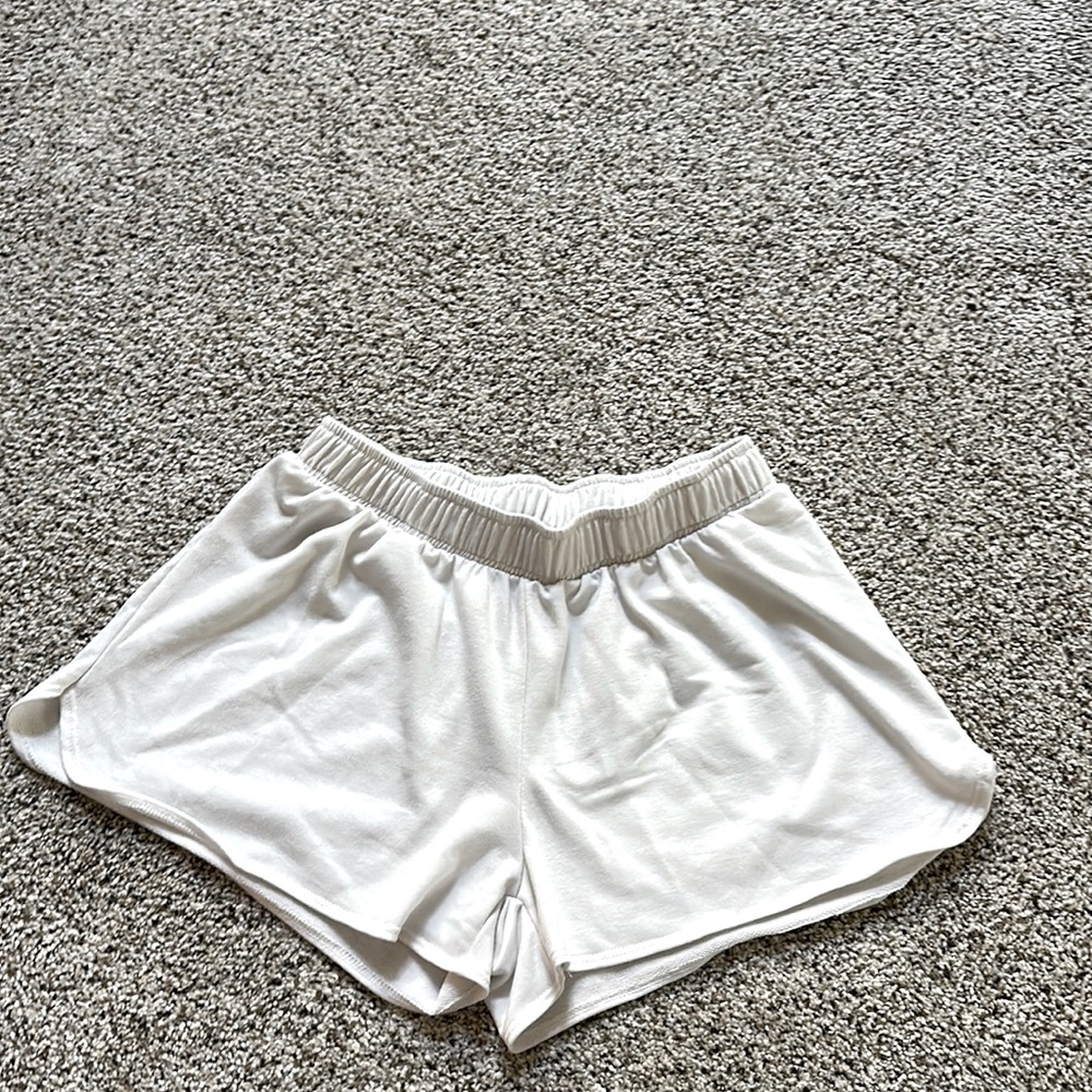 Soft white shorts